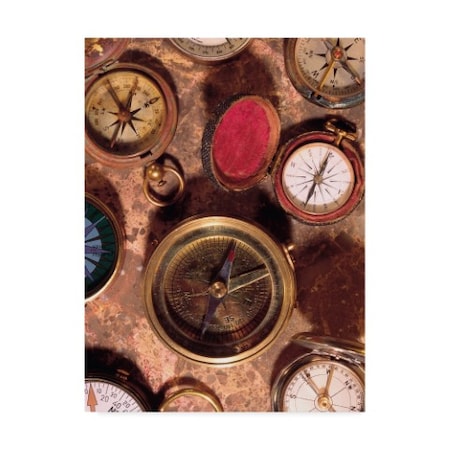 Vision Studio 'Antique Compass Collage' Canvas Art,14x19